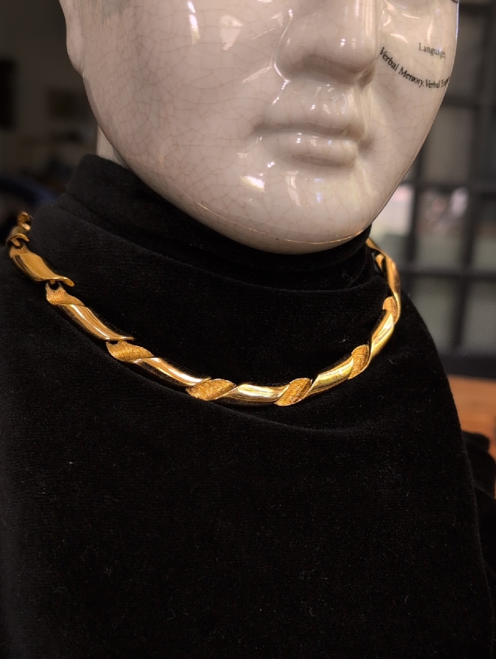 Vintage Monet Runway Choker Collar Necklace